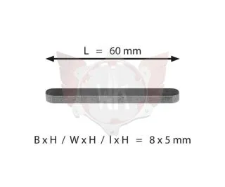ACHSKEIL 8x5x60mm