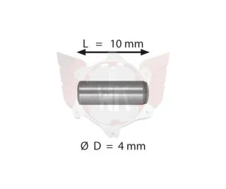 PIN  4X10mm GLATT