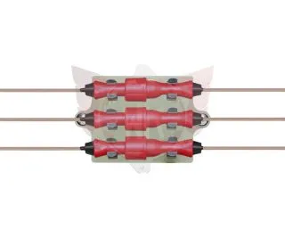 Halter für 3 Verbindungskabel