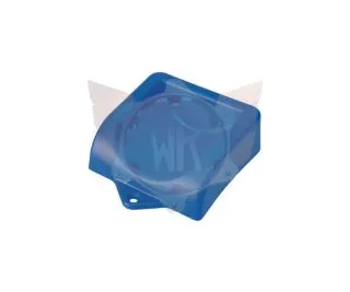 FUSSSTÜTZE MIT MULDE BLAU