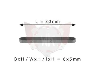 ACHSKEIL 6x5x60mm WILDKART