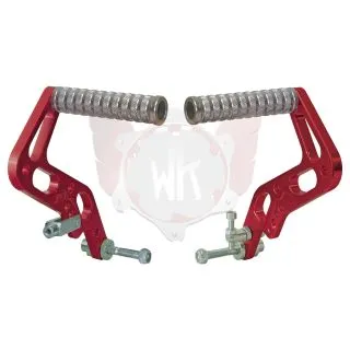 PEDAL-SET CNC ALUMINIUM ROT ELOXIERT
