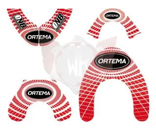 ORTEMA STICKER KIT ROT GRÖSSE S