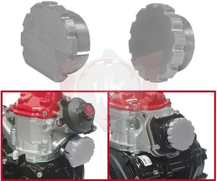DECKELSET FÜR ROTAXMOTOR FARBE GRAU