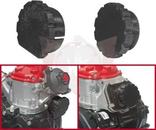 DECKELSET FÜR ROTAXMOTOR FARBE SCHWARZ
