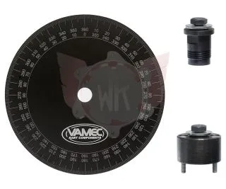 GRADSCHEIBE (GONIOMETER) MIT ADAPTERN FÜR