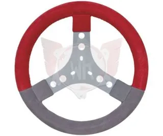 LENKRAD LEDER ROT - GRAU DN 300mm