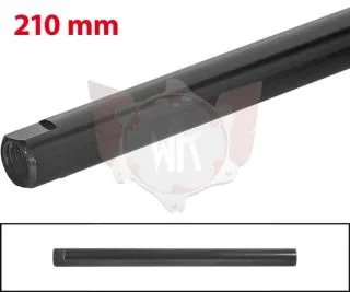 SPURSTANGE RUND 210mm  SCHWARZ ELOXIERT