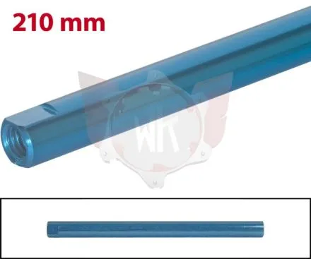 SPURSTANGE RUND 210mm  TÜRKIS ELOXIERT
