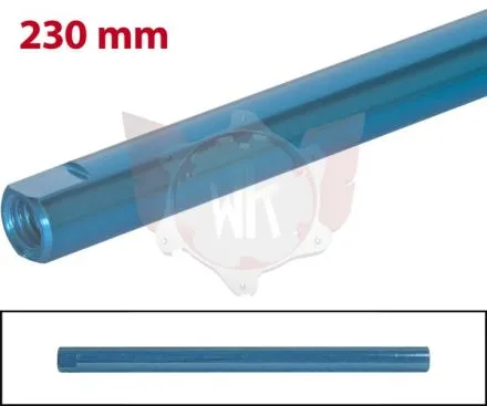 SPURSTANGE RUND 230mm  TÜRKIS ELOXIERT