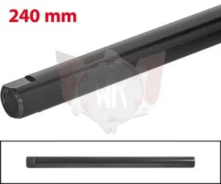 SPURSTANGE RUND 240mm  SCHWARZ ELOXIERT