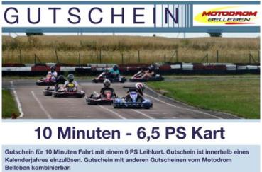 10 Minuten 6,5 PS Kart fahren